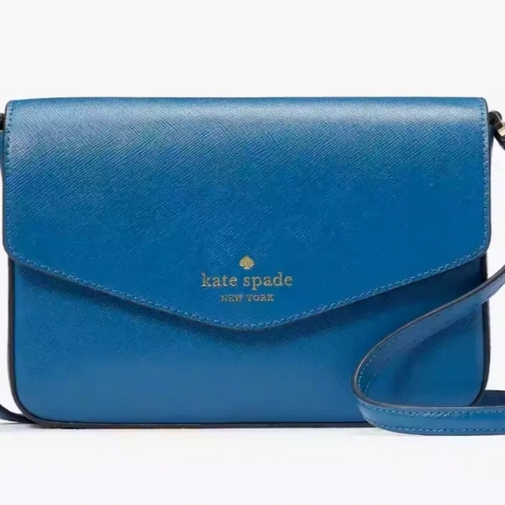Kate Spade Blue Crossbody Bag with Adjustable Strap